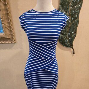 Blue/White striped dress